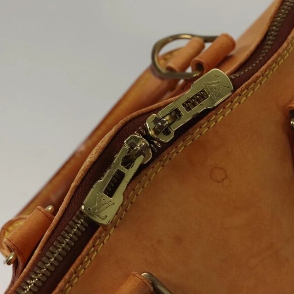 LOUIS VUITTON Nomad leather Alma Hand Bag Beige M85000 LV Auth 132230 - Picture 14 of 16